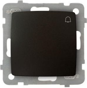 Ospel Łącznik dzwonek Karo pojedynczy zwierny czekoladowy metalik (ŁP-6S/m/40)