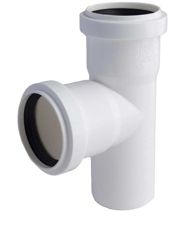 TEE INTERNAL D50/50X87° WHITE PP