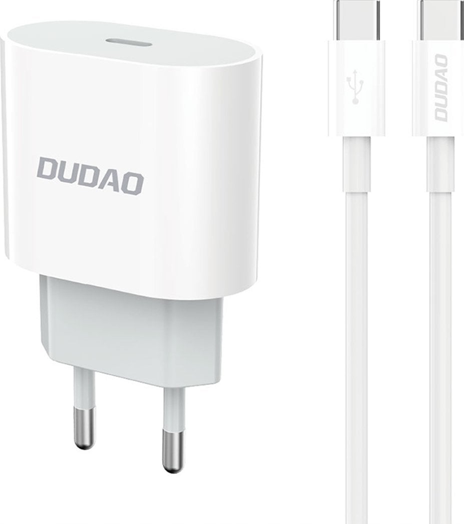 Ładowarka Dudao Ładowarka sieciowa Dudao A14EUC PD 20W USB-C z kablem - biała