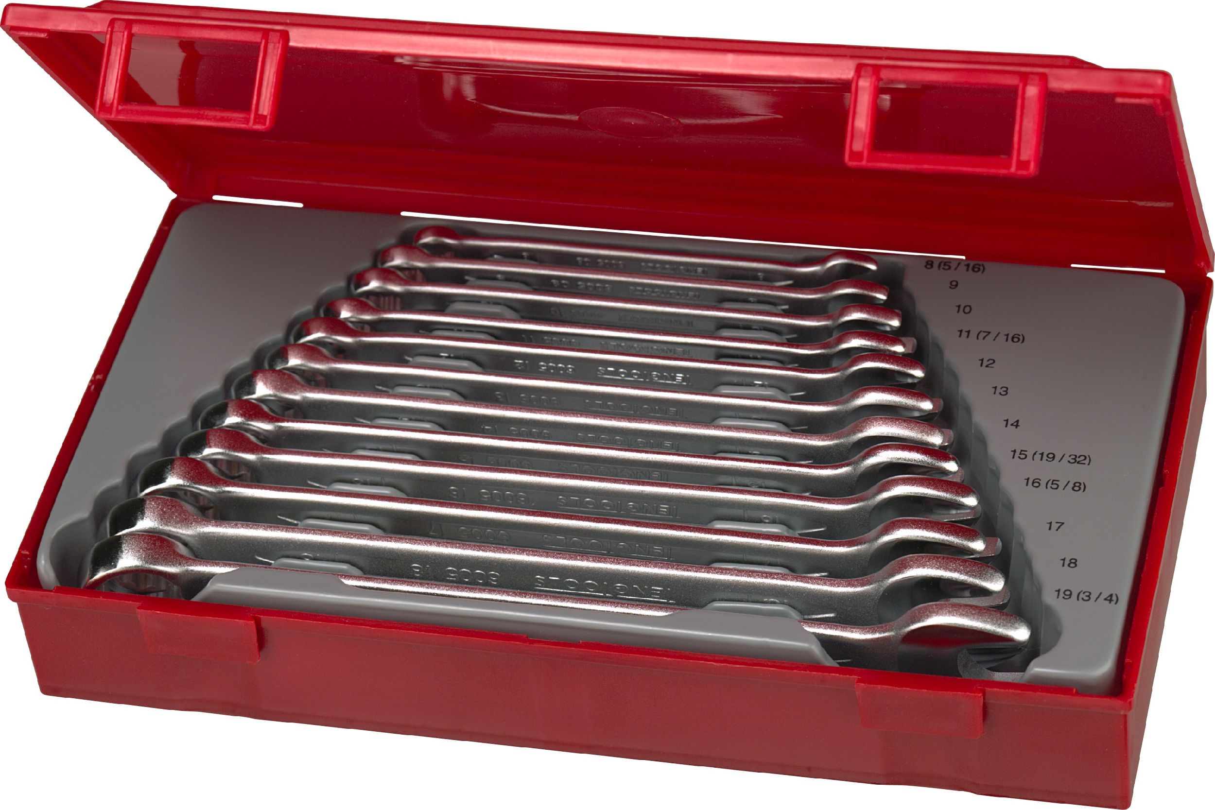 Teng Tools Zestaw kluczy płasko-oczkowych 8 - 19mm 12szt. (27560101)