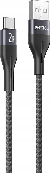 Kabel USB Yesido yesido Kabel CA121 18W USB-Type-C 1m 2A, BLACK / CZARNY