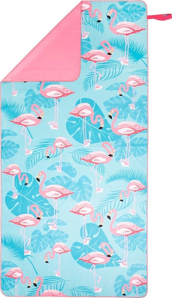 Nils Extreme Ręcznik z mikrofibry NCR14 160X80 cm flamingi