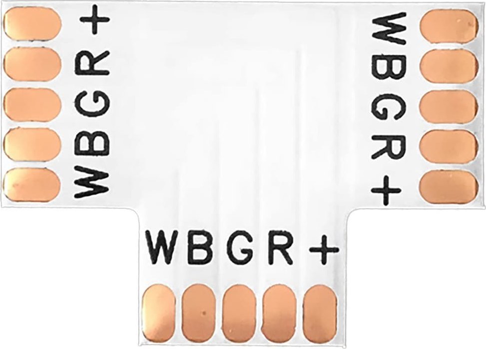 Orno Złączka LED RGBW 12mm, trójnik "T"