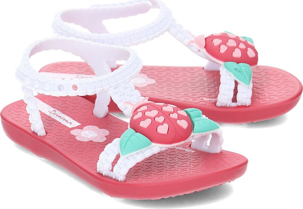 Ipanema Sandały dziecięce 82539 20700 biało-różowe r. 21