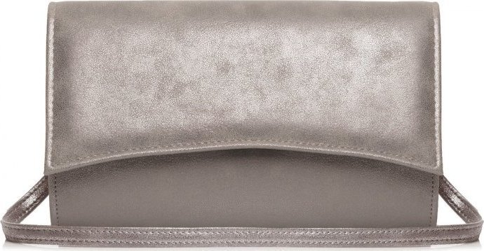 SZARA SREBRNA KOPERTÓWKA TOREBKA WIZYTOWA SOLOME S3