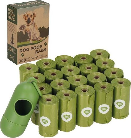 Springos Worki na odchody psa 300 szt. pojemnik z klipsem, 20 rolek UNIWERSALNY