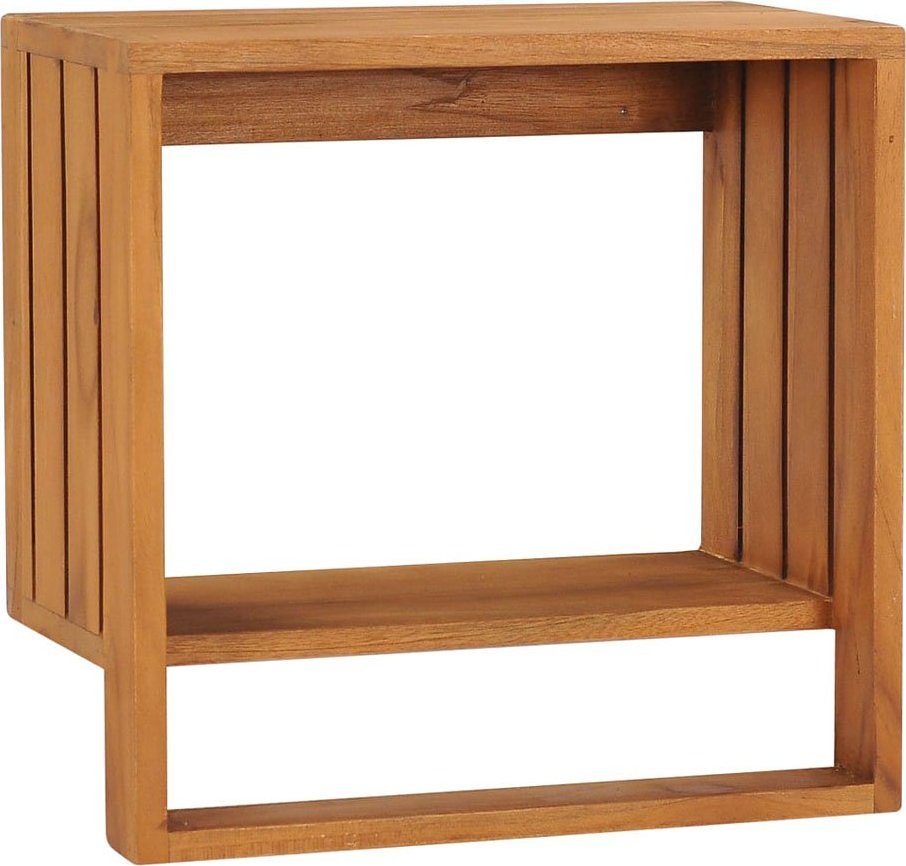 Elior Drewniany wieszak ścienny do łazienki z półką - Bafo