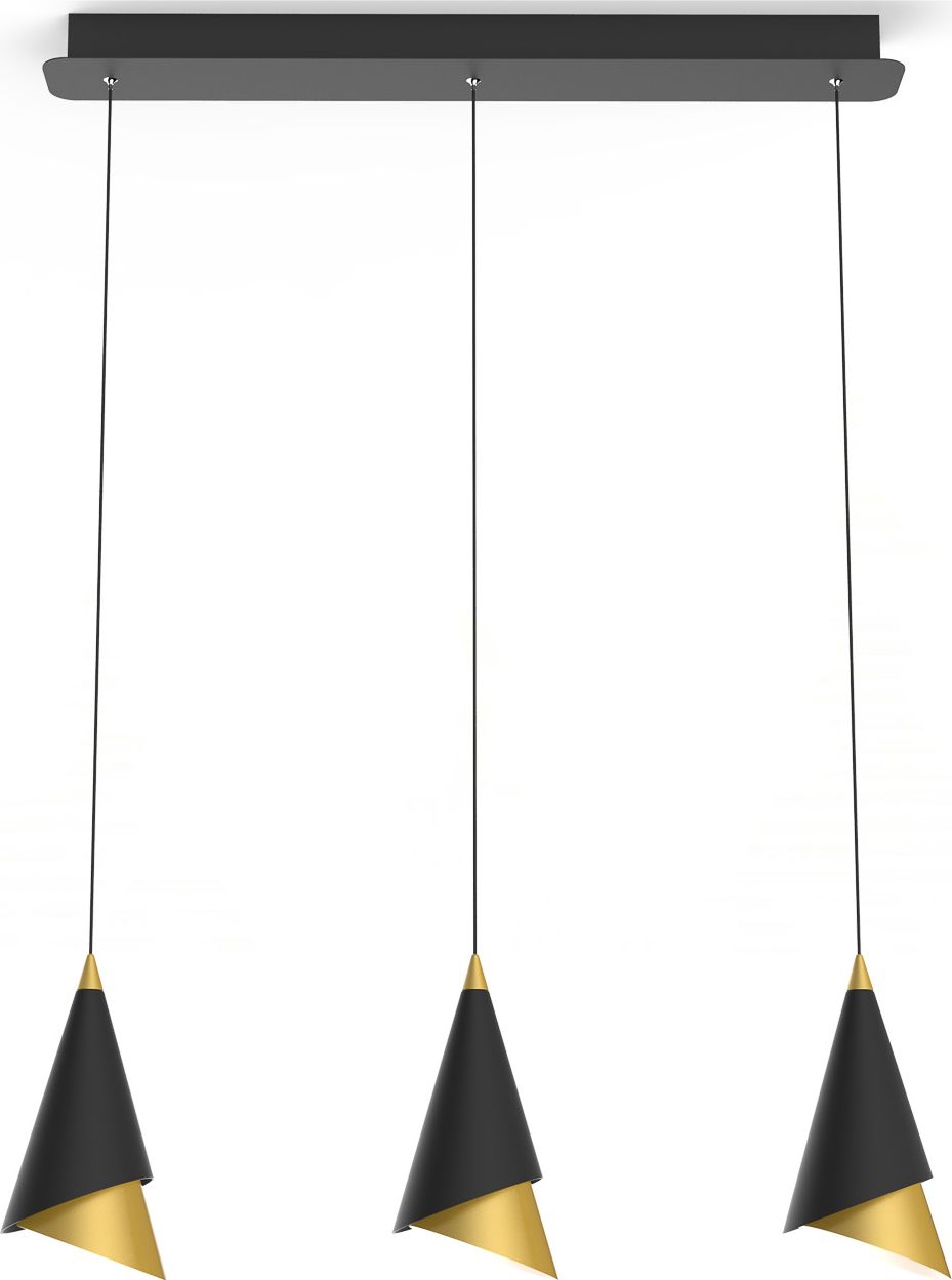 Lampa wisząca Italux Lampa wisząca czarna Italux Raalto ledowa PND-433128-2