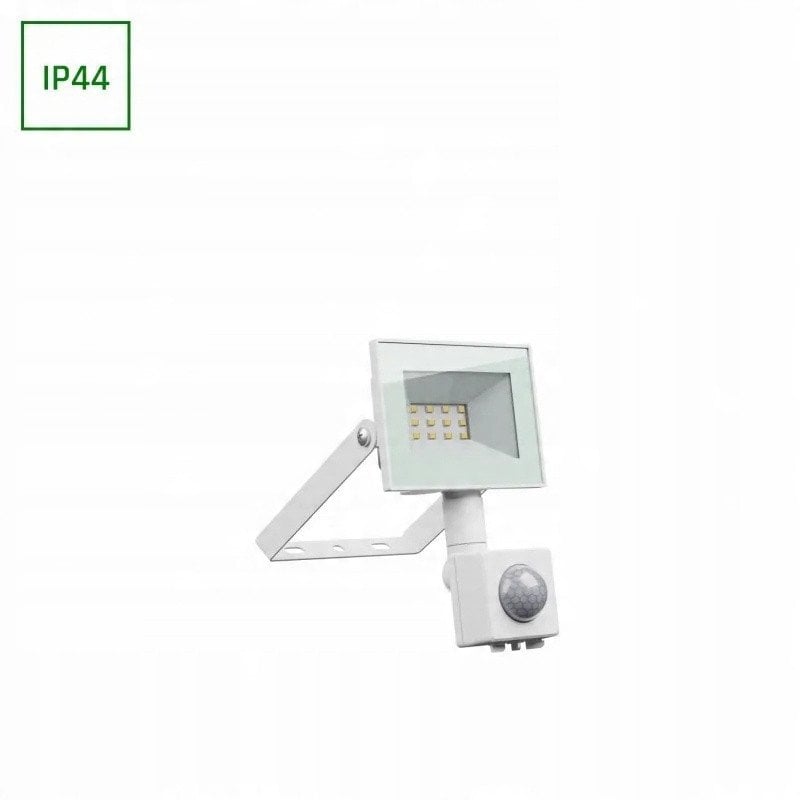 FLOODLIGH SENSOR 10W 230V NW IP44 WHITE