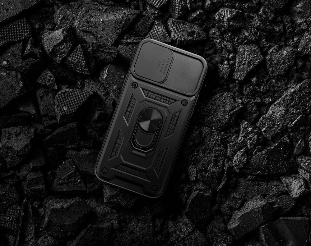 ETUI DEFENDER SLIDE CASE DO SAMSUNG GALAXY A56 5G CZARNA NAKŁADKA ETUI PLECKI