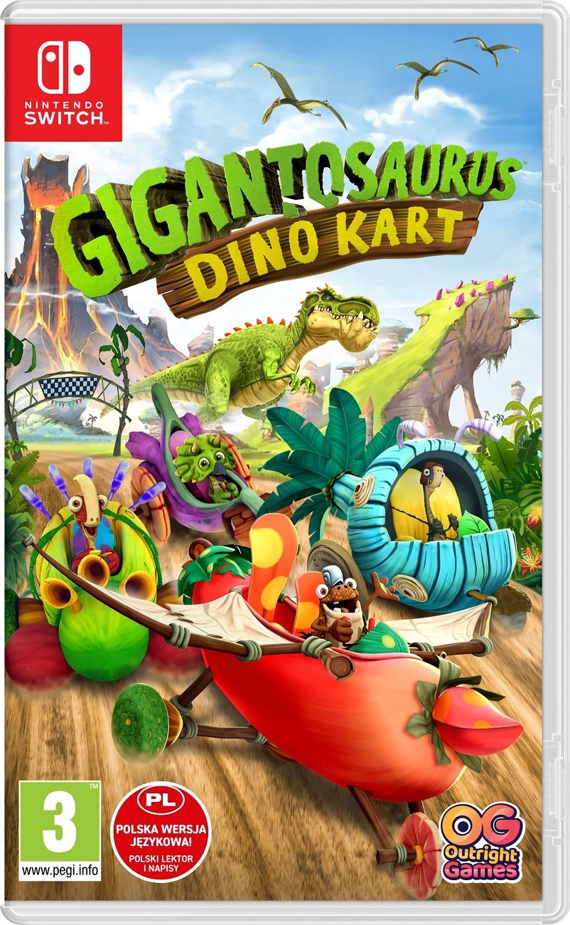 Gigantosaurus (Gigantozaur): Dino Kart Nintendo Switch