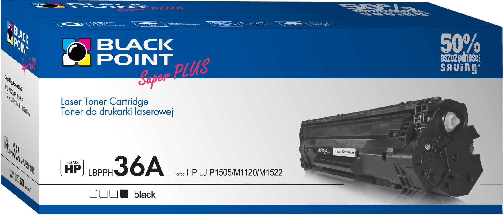 Toner Black Point LBPPH36A Black Zamiennik 36A (LBPPH36A)