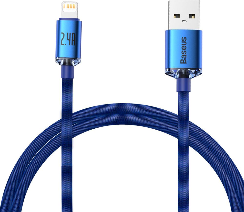 Kabel USB Baseus USB-A - Lightning 1.2 m Niebieski (BSU3027BLU)