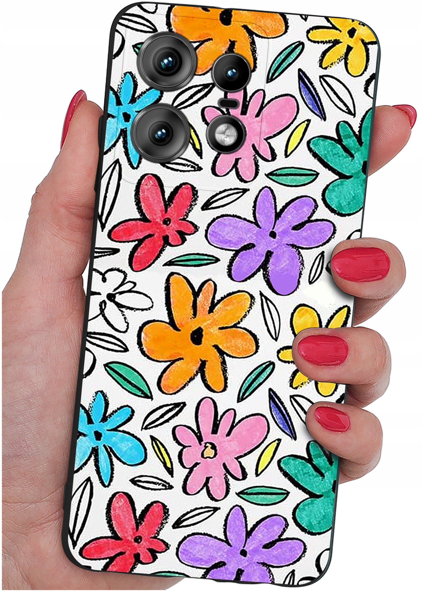 Etui do Motorola Moto EDGE 50 Pro WZORY |SILIKONOWE MATT CASE