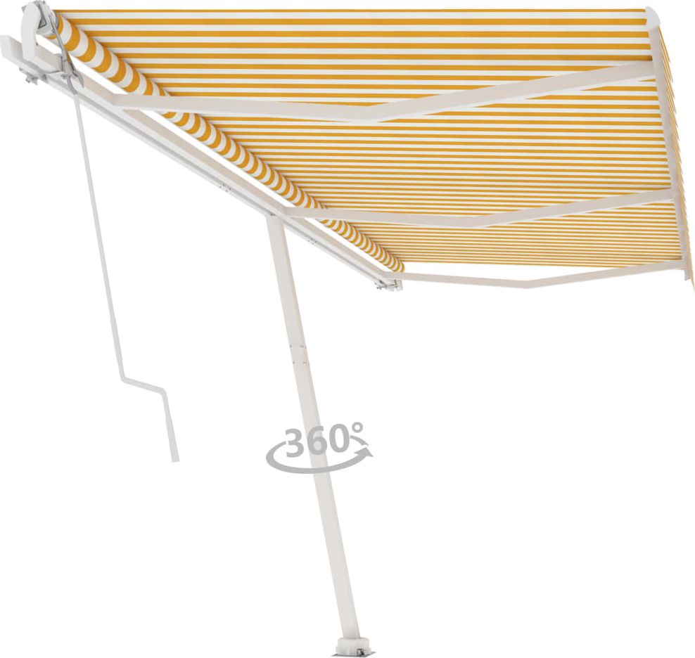 vidaXL Wolnostojąca, automatycznie zwijana markiza, 600x350 cm