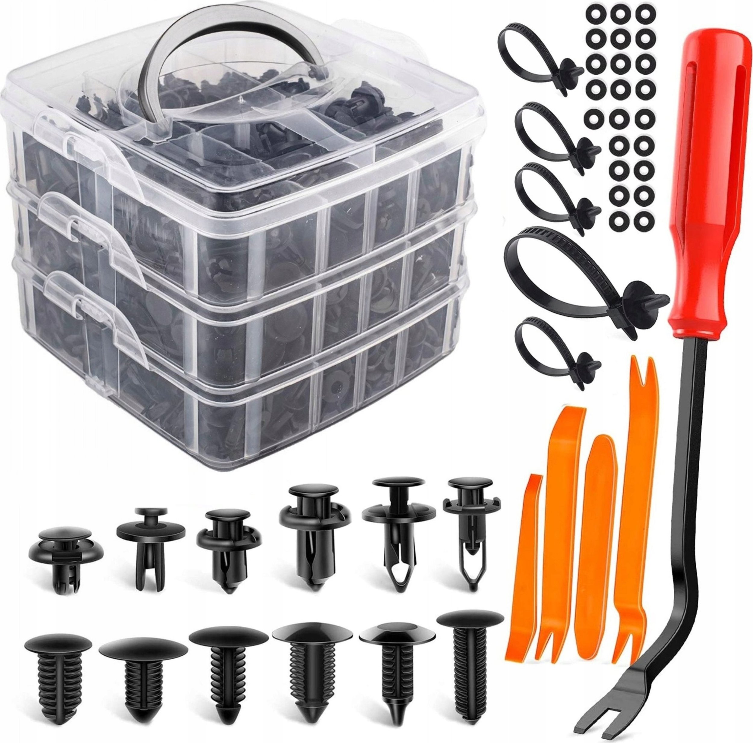 Falon-Tech SPINKI KOŁKI DO TAPICERKI 620szt SILVER