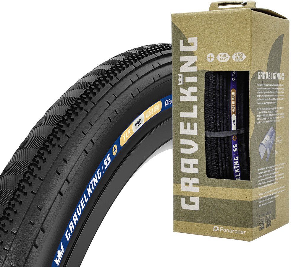 Opona Panaracer GravelKing SS+ 700x28C czarna, aramid, zwijana