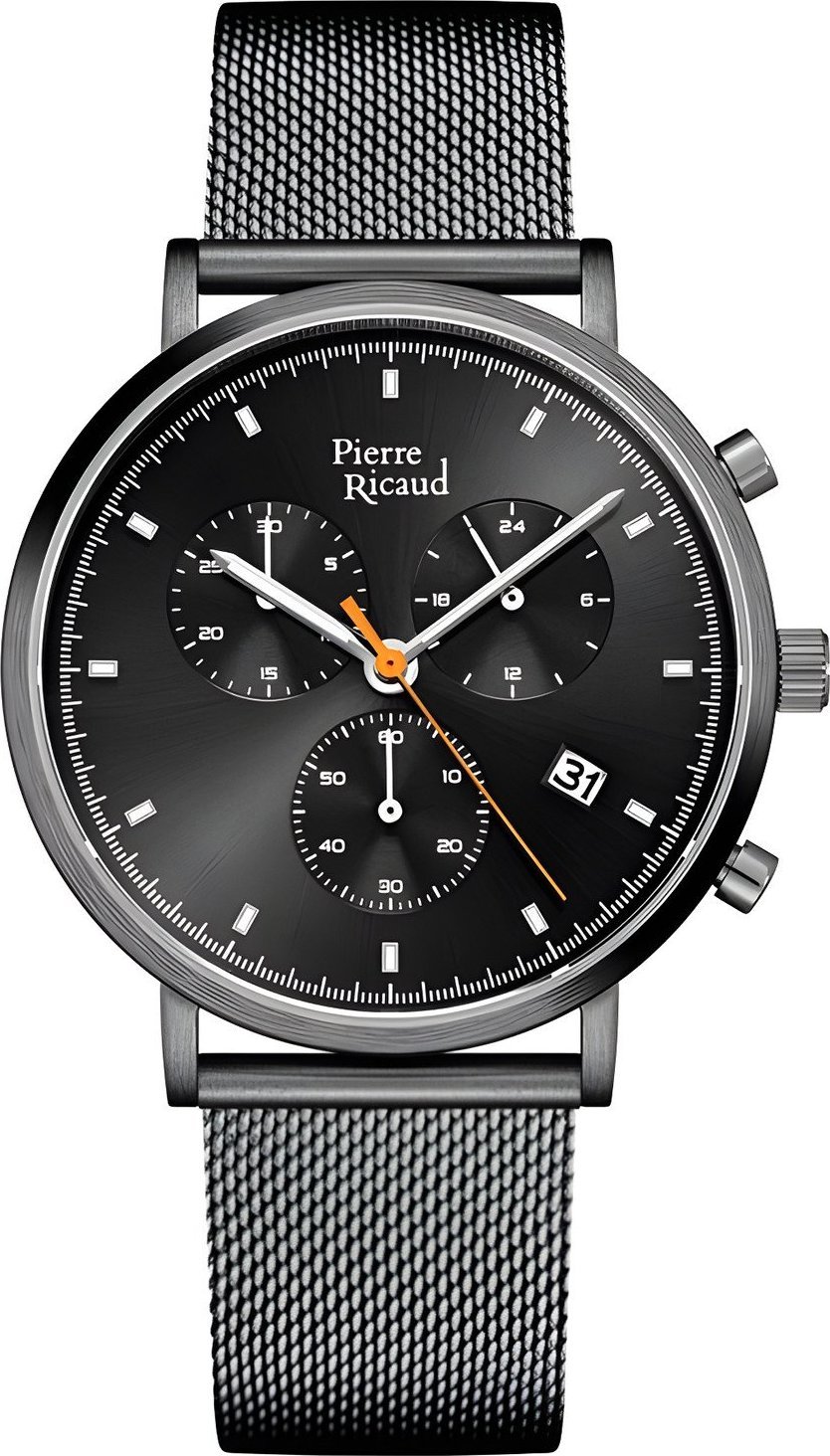 Zegarek Pierre Ricaud Zegarek męski Pierre Ricaud P60046.S117CH szary