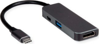 Adapter AV Value VALUE Adapter USB typu C - HDMI + USB 3.2 Gen 1 A + PD typu C
