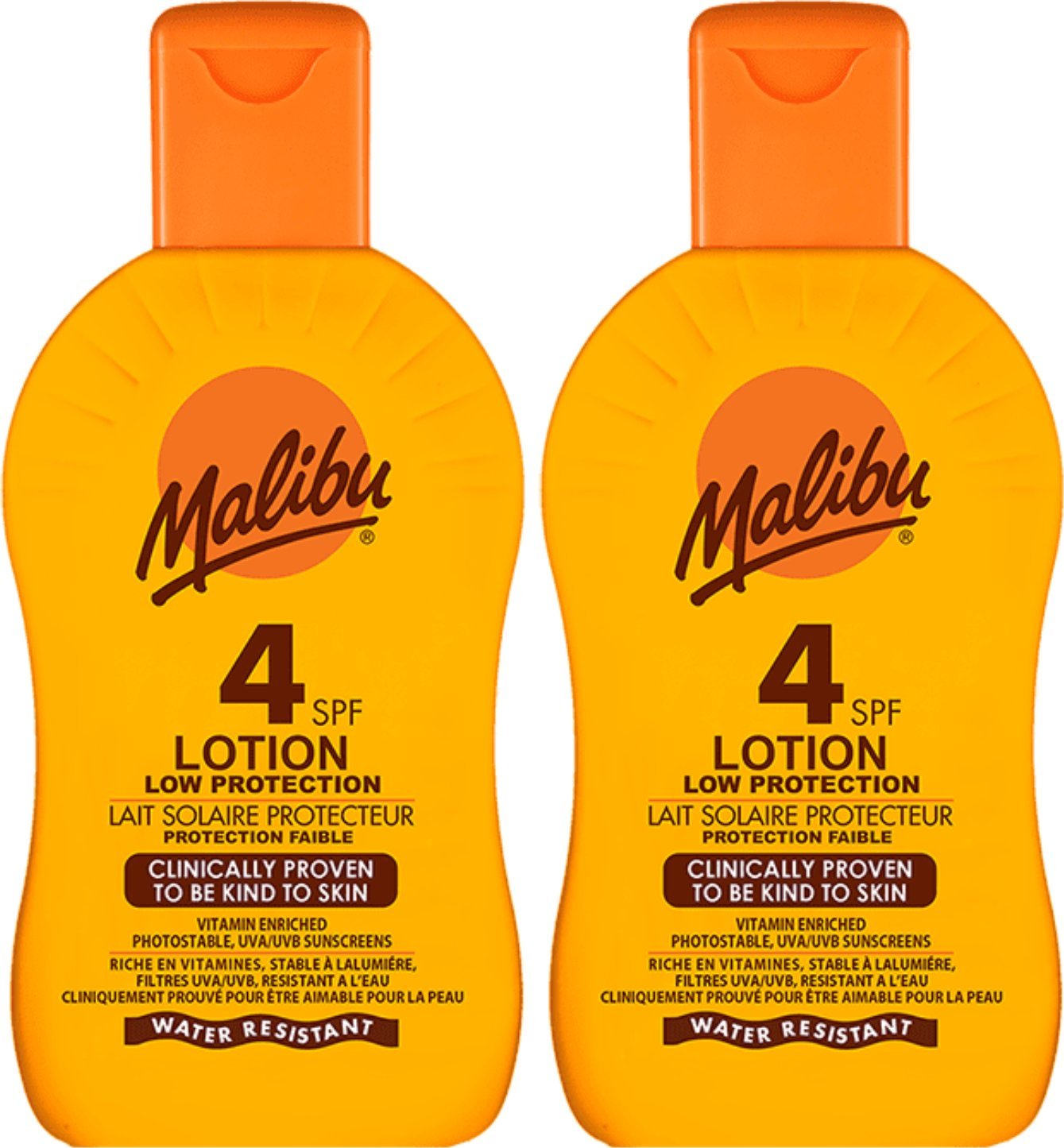 Malibu Lotion Protection SPF4 Ochronny Balsam 200ml x2szt
