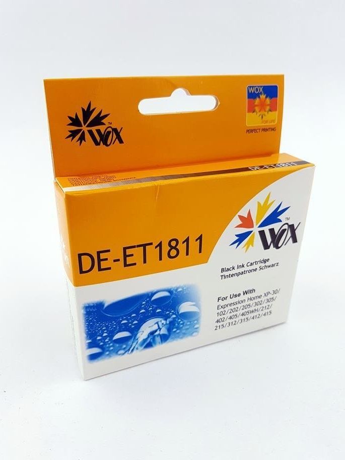 Tusz THI Zgodny Tusz Black do EPSON XP30 XP102 XP202 XP215 XP302 XP402 / T1811 C13T18114010 / Czarny / 20 ml / zamiennik uniwersalny