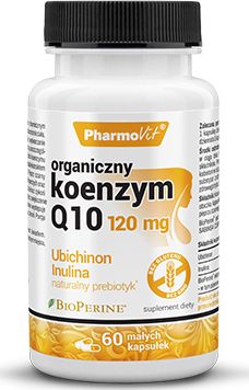 Pharmovit Koenzym Q10 Organiczny 120Mg 60 Kaps. Pharmovit Ubichinon Lnulina Korzenia Cykorii Prebiotyk Bio Perine