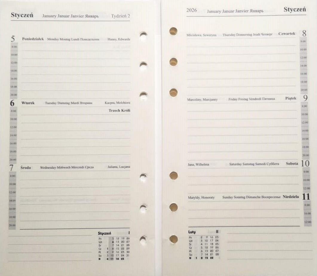 Wkład do organizera notes finanse adresy 7,5x12,5 EDUKAMP