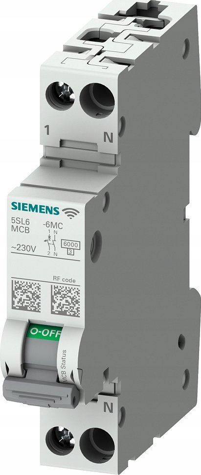 Siemens Wyłącznik nadmiarowoprądowy z pomiarem i komunikacją SENTRONcom WIFI AC 230V 6KA 1+N charakterystyka B 25A TRMS
