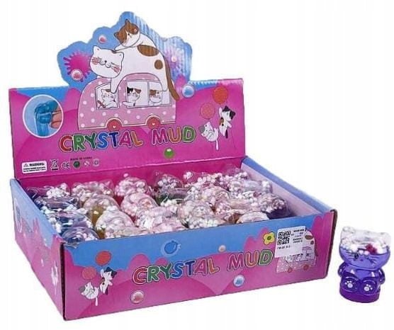 Slime kotek z kulkami 24szt/disp BPLA1155 51155