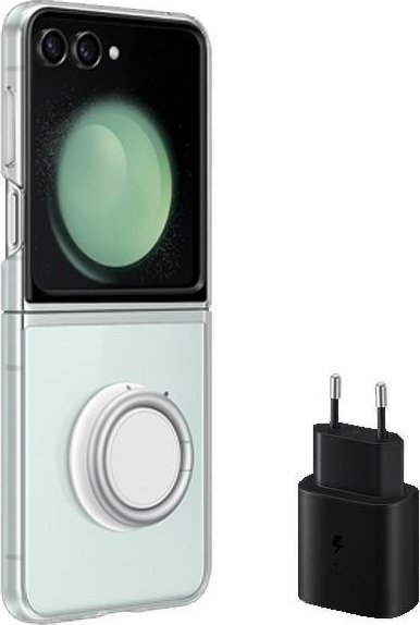 Samsung Etui Samsung Clear Gadget Case Galaxy Z Flip 5 + Ładowarka 25W Starter Pack [H]