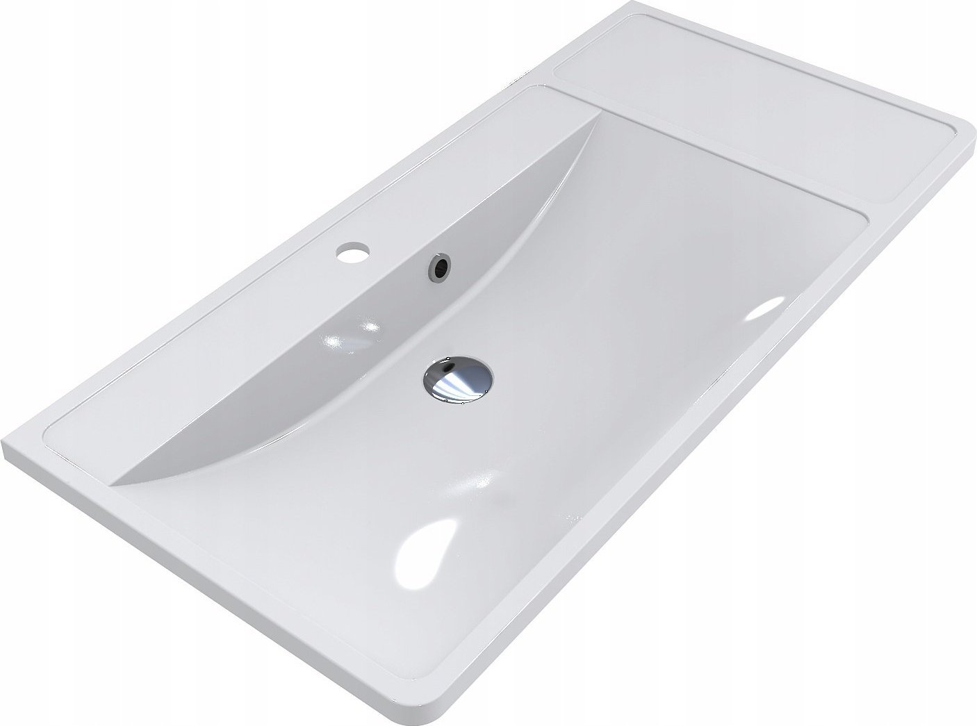 Umywalka Miraggio Umywalka Nablatowa Prostokątna 100 x 48cm