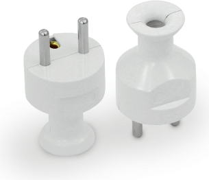 Plastrol Wtyczka prosta rozbieralna 2p+Z, 16A 250V (WT-31 BIAŁY)