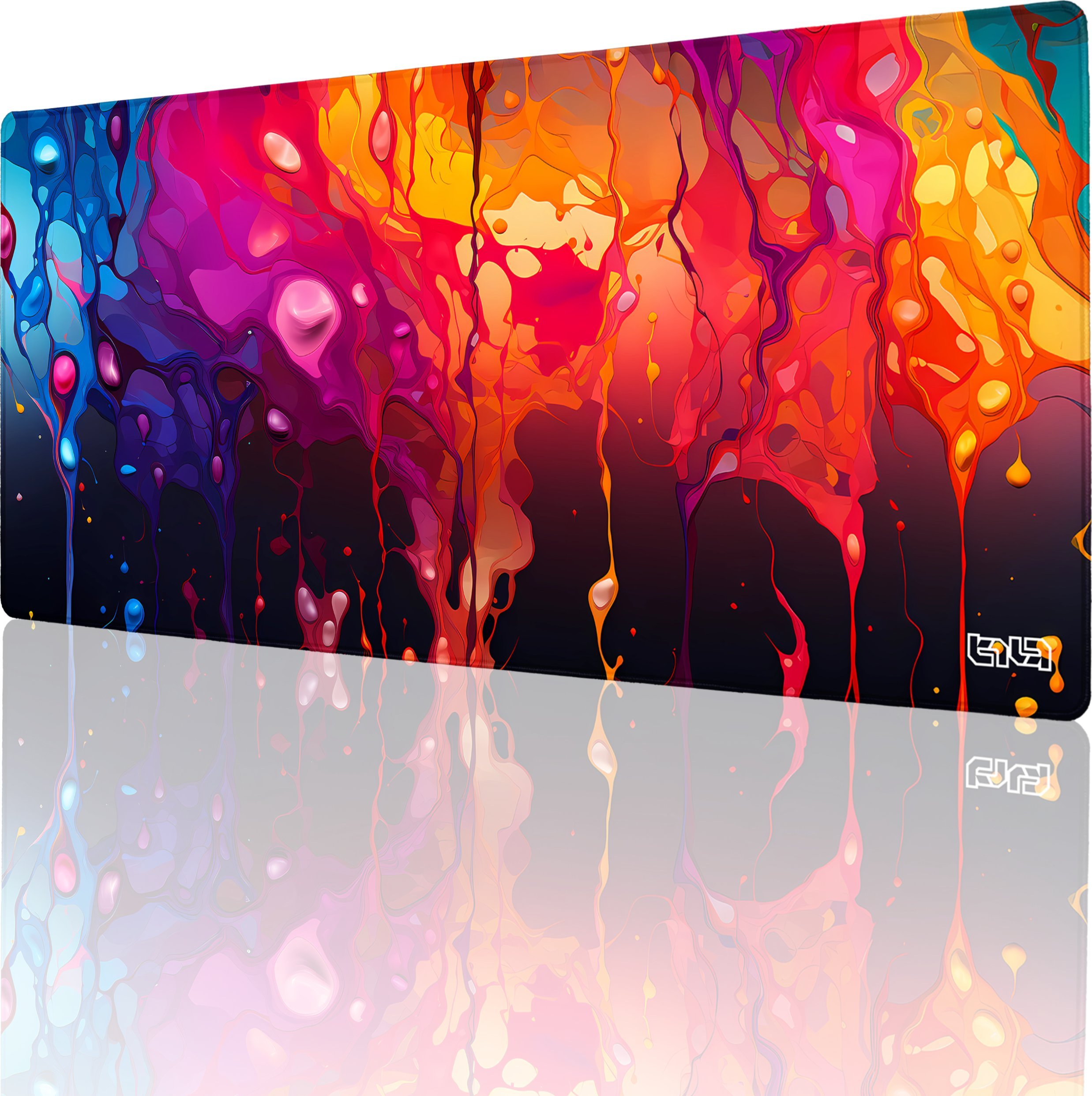 Podkładka Tilt DUŻA PODKŁADKA POD MYSZKĘ Krople i Kolory 90x40 TILT Duża Dla gracza XXL