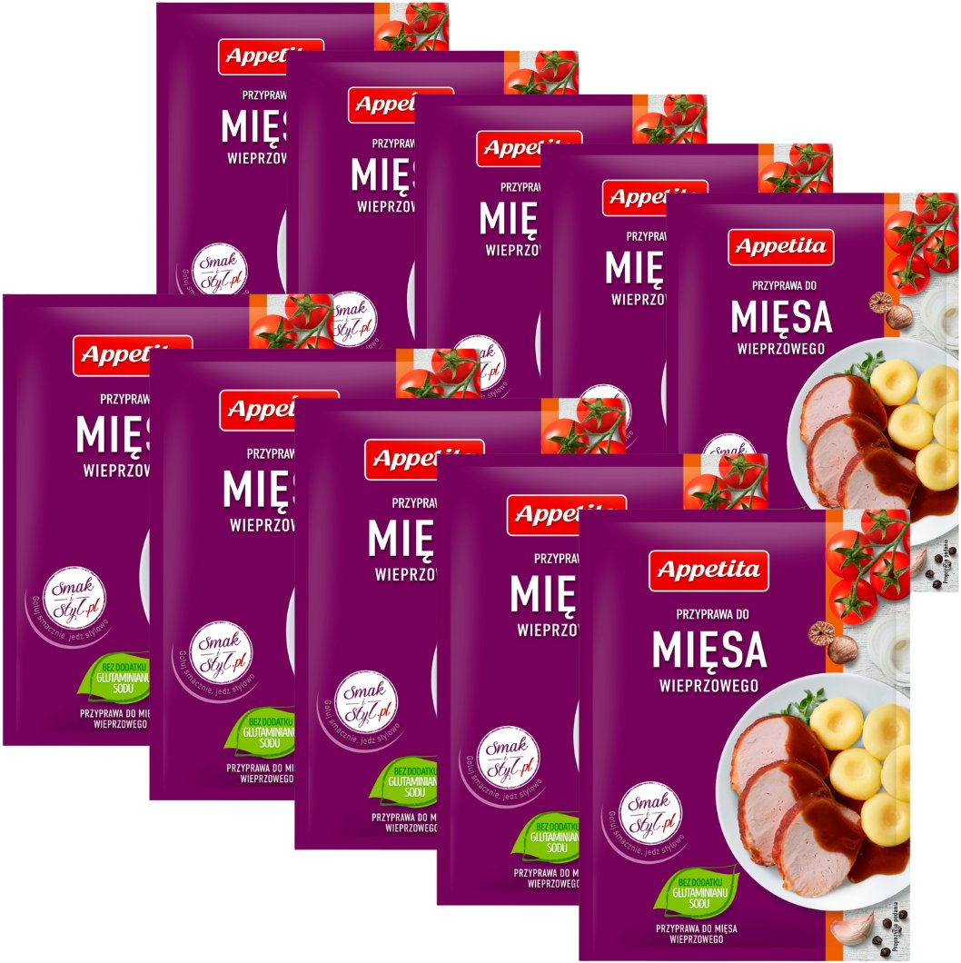 Appetita Przyprawa do wieprzowiny 20 g x 10 sztuk