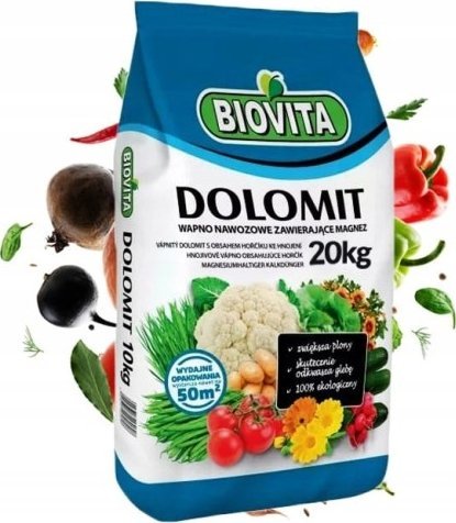 Biovita Nawóz wapniowo-magnezowy Dolomit 20 kg