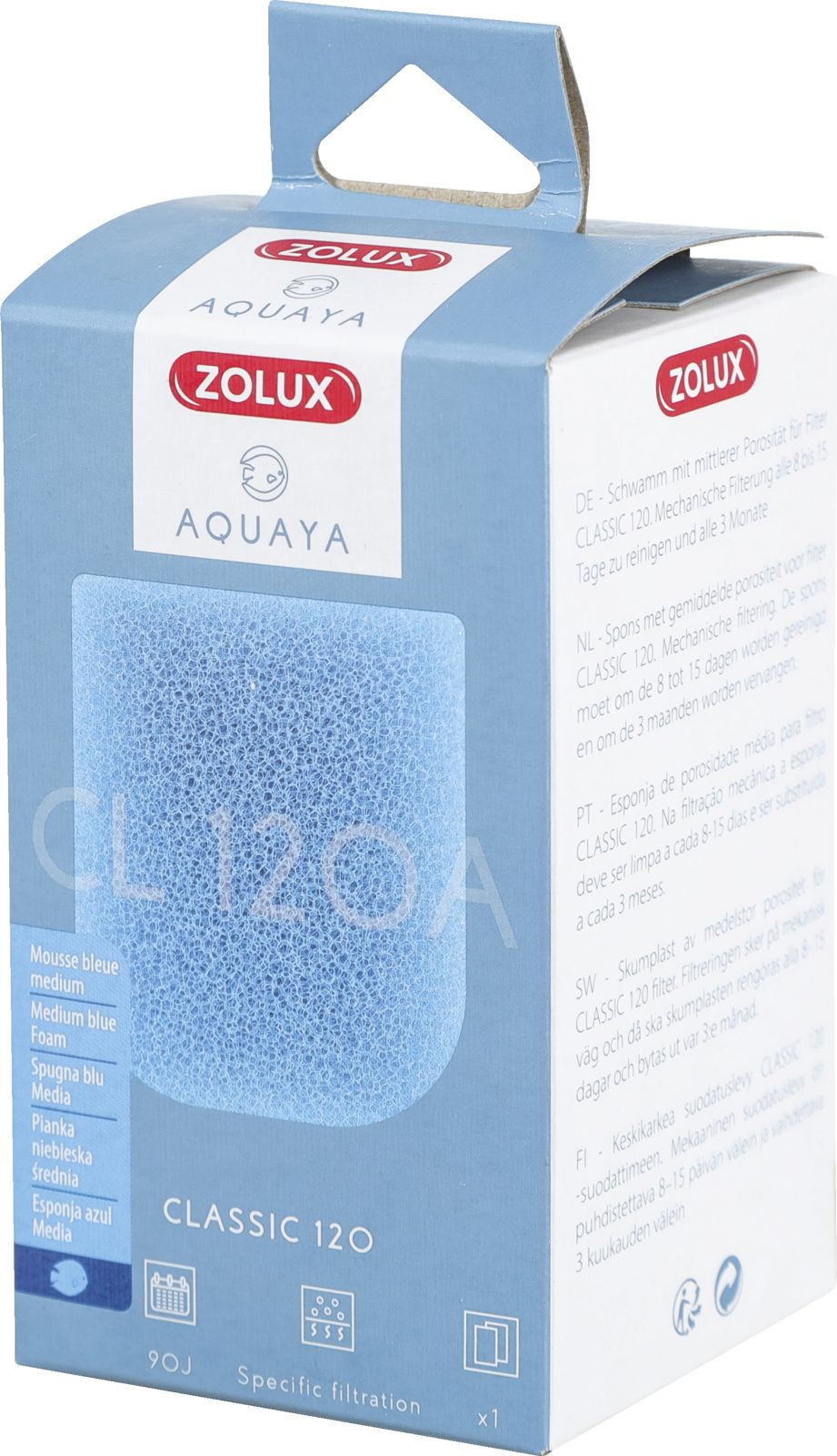 Zolux AQUAYA Wkład gąbka Blue Foam Classic 120
