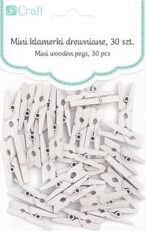 DP Craft Mini klamerki DPCRAFT White 30szt. Dalprint