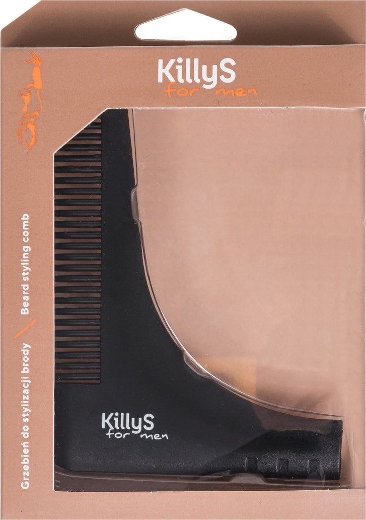 KILLYS_For Men Beard Styling Comb drewniany grzebień do stylizacji brody