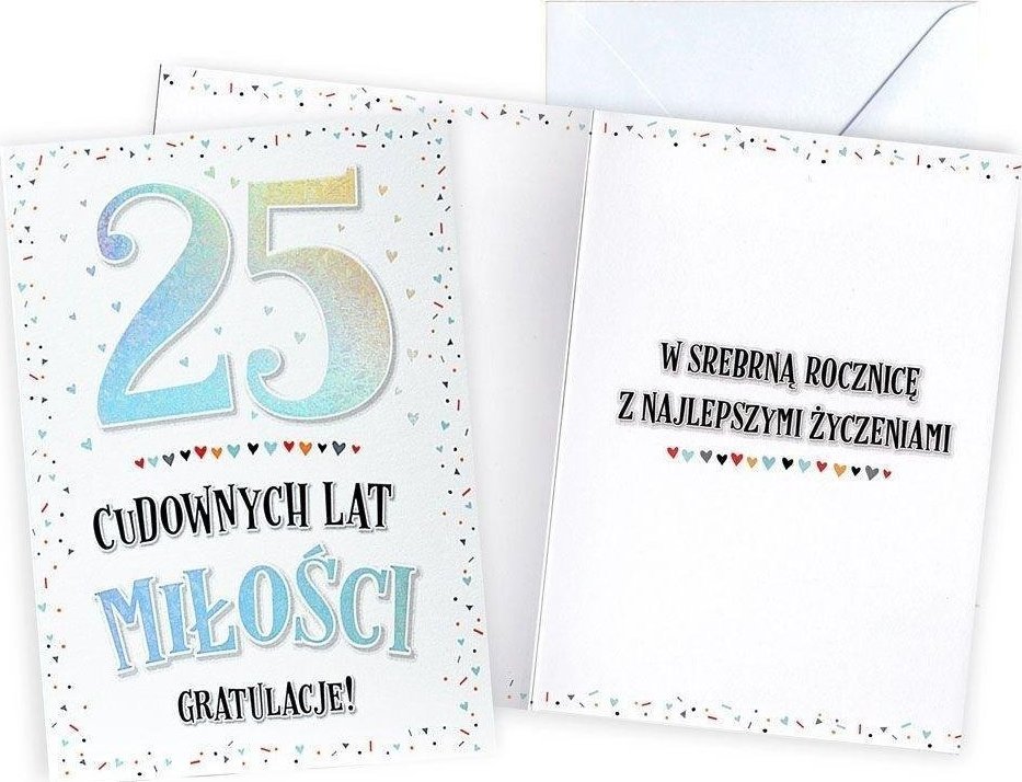 KUKARTKA KARNET V 25 ROCZNICA SLUBU V-082