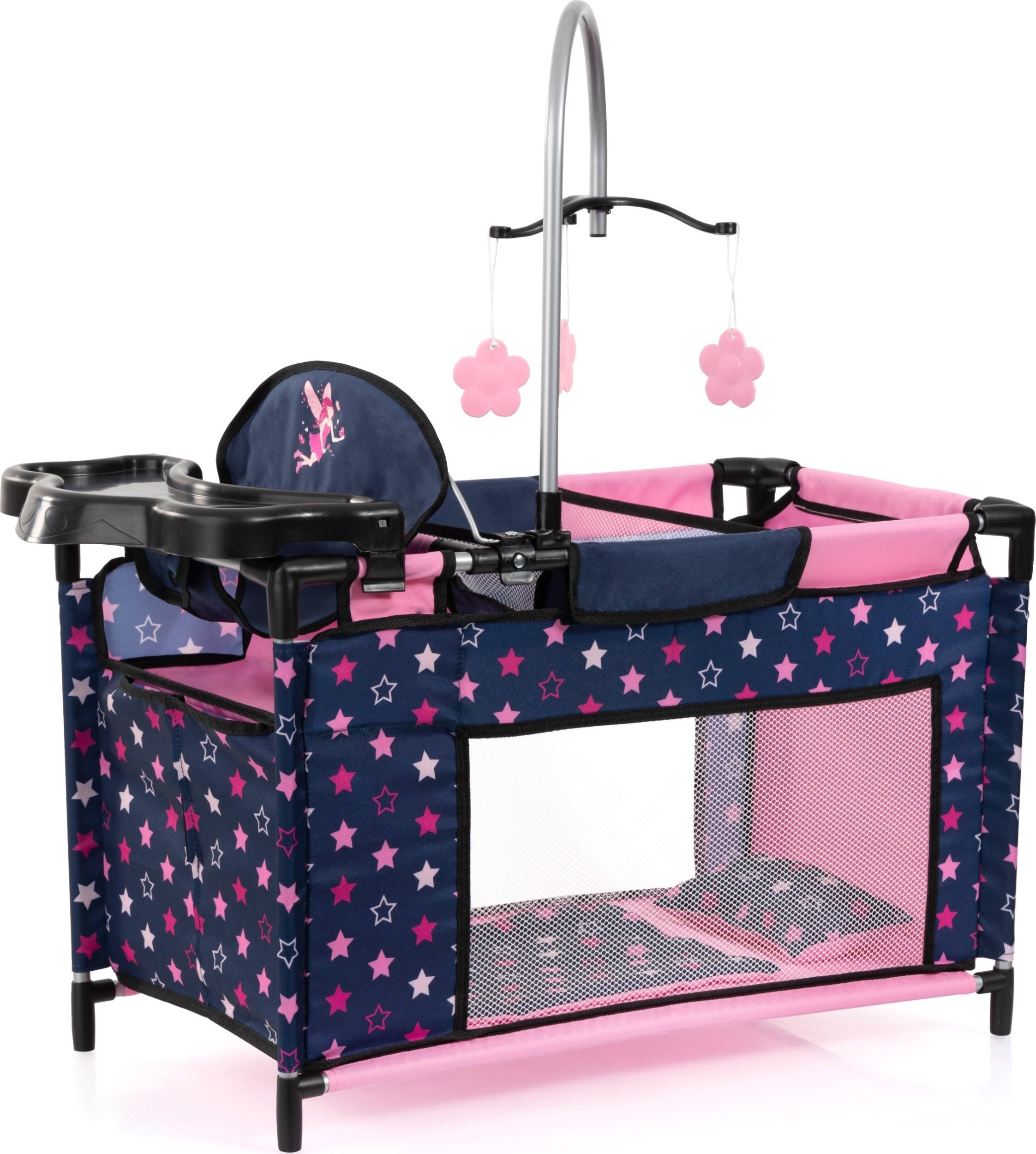 Bayer Łóżeczko dla lalki z akcesoriami granatowe (62616AA)