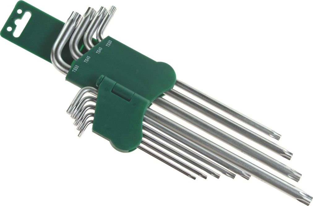 Jonnesway JONNESWAY KLUCZ TORX TYP "L" KOMPLET 9cz. BARDZO DŁUGIE 5-KĄTNE H16109S JH16109S
