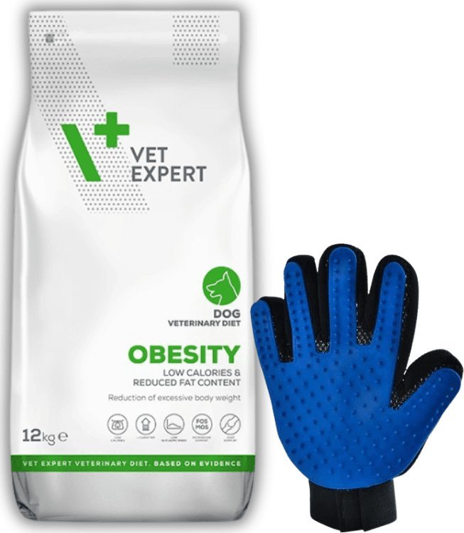 VetExpert VETEXPERT Veterinary Diet Dog Obesity 12kg + Rękawica do czesania GRATIS!