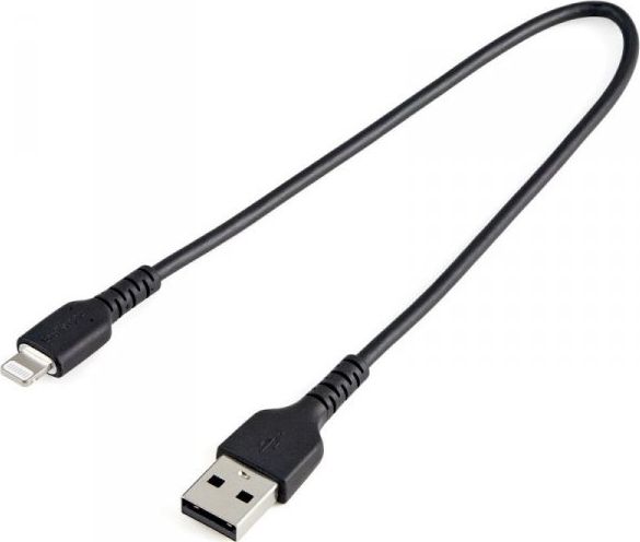 Kabel USB StarTech USB-A - Lightning 0.3 m Czarny (RUSBLTMM30CMB)