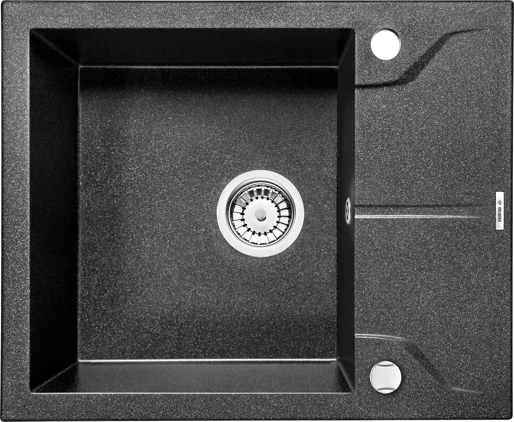 Zlewozmywak Deante Zlewozmywak 1-komorowy z krótkim ociekaczem Andante szary metalik ZQN S11A