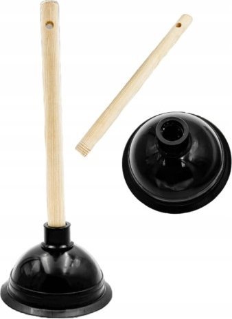 Galicja Przepychaczka sanitarna do WC gumowa z drewnianą rączką