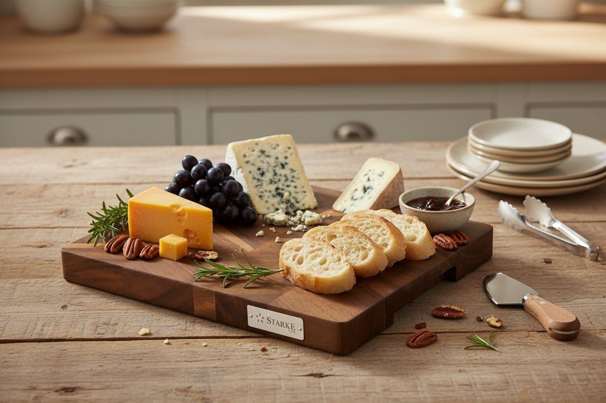 Deska do krojenia i serwowania 33x25 cm akacjowa Starke Pro