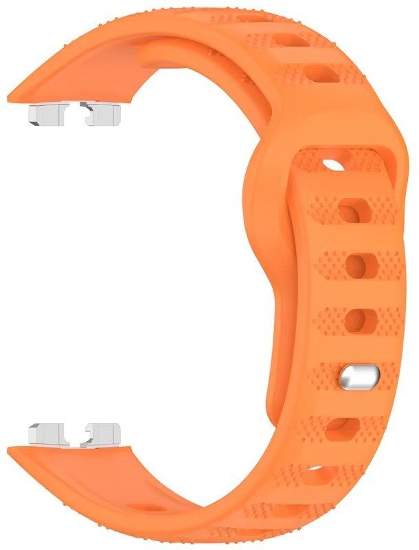 SILIKONOWY PASEK DO HUAWEI BAND 8 / 9 / 10 POMARAŃCZOWY