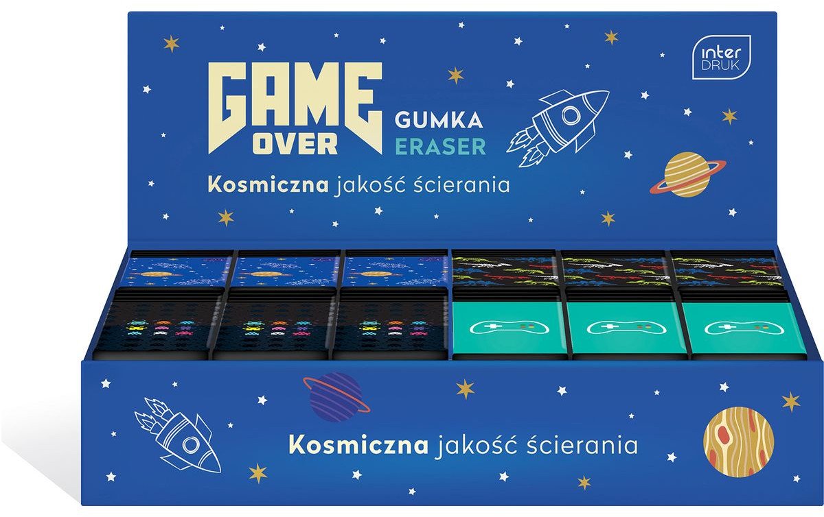 Gumka do ścierania Game Over (24szt)