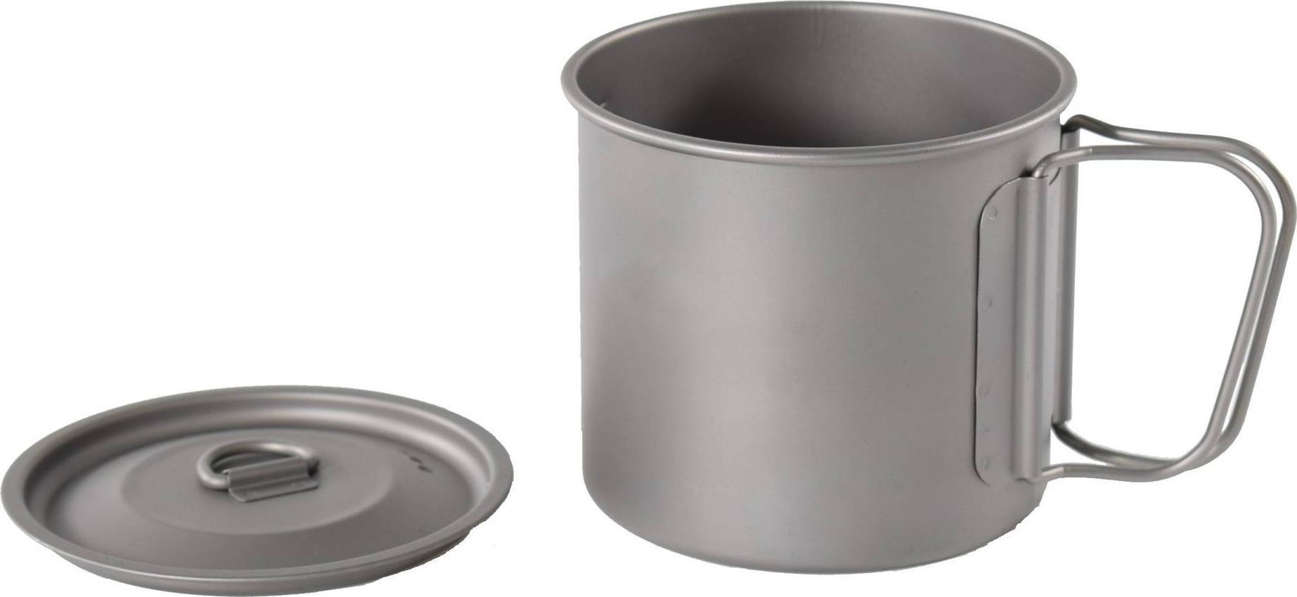 Rockland Tytanowy kubek z pokrywką Rockland MINIMALIST 600 ml Uniwersalny