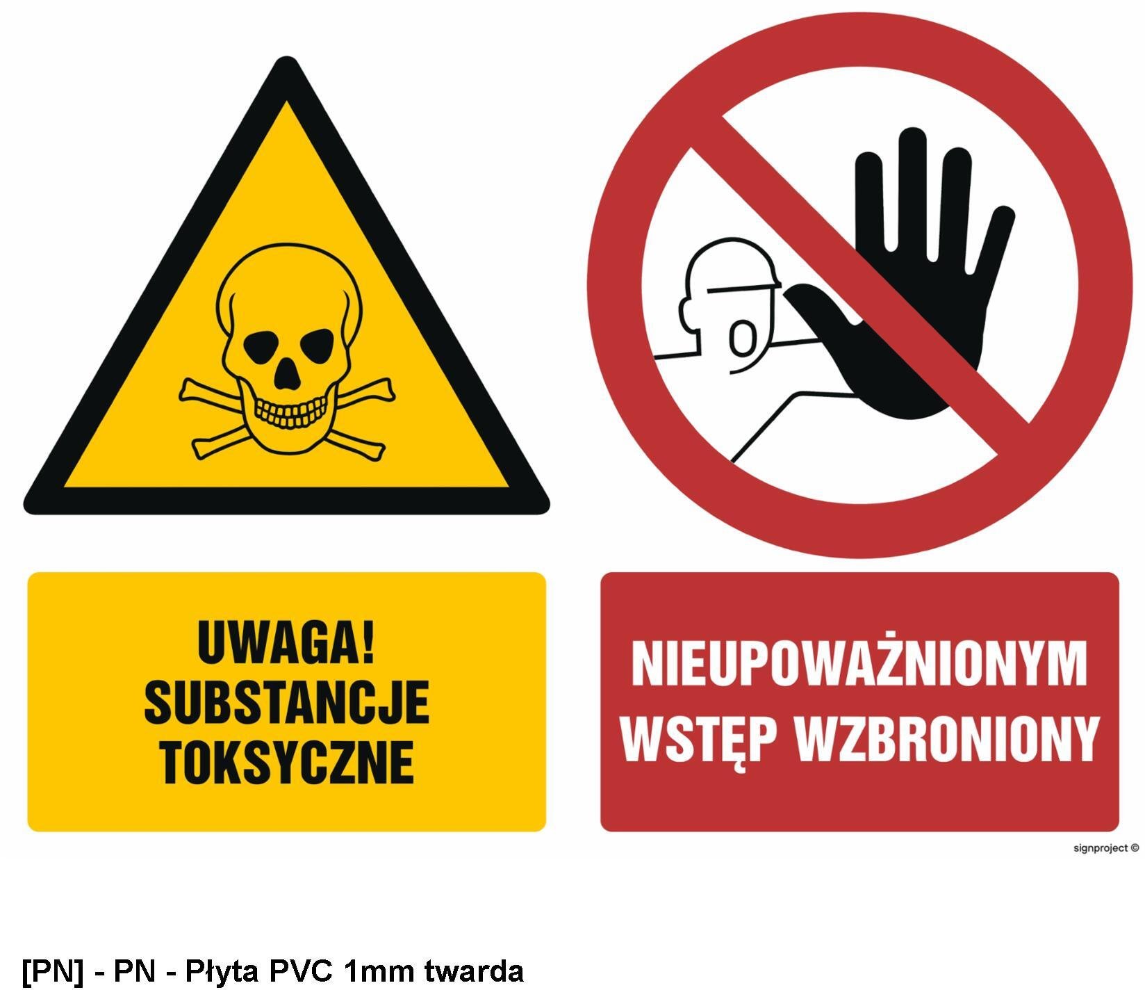 TD Systems Attention: toxic substances. Unauthorized entry prohibited. 200x150